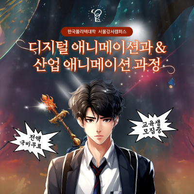 한국폴리텍대학 서울강서캠퍼스<산업애니메이션 교육> 신청 안내