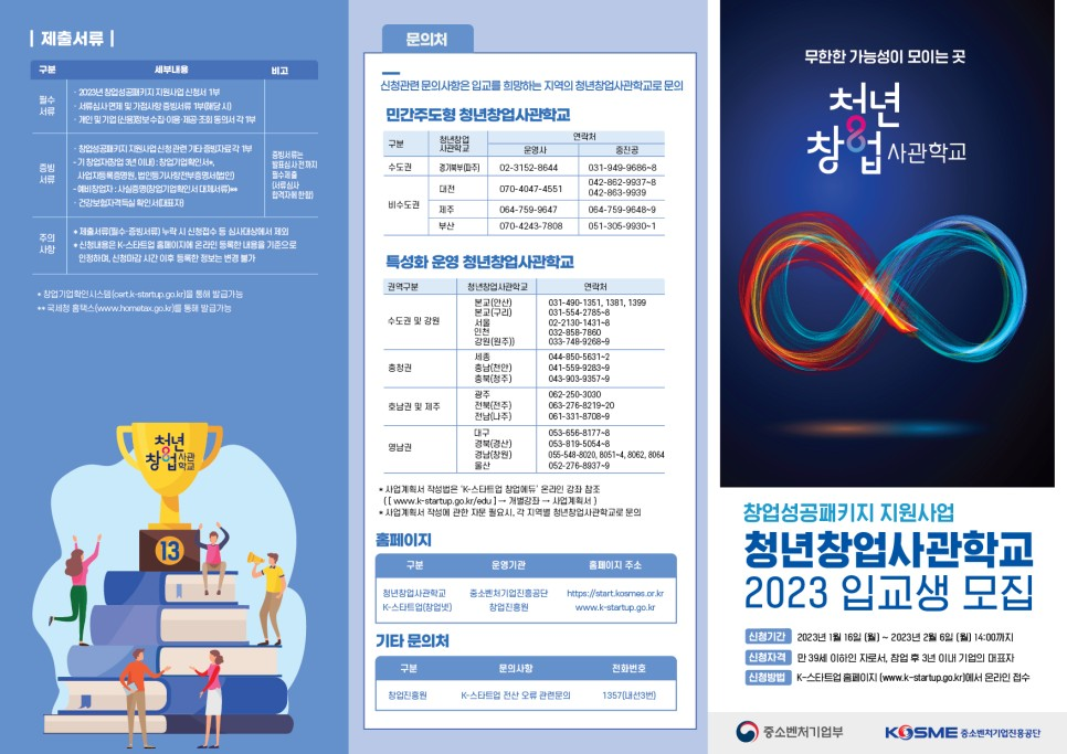 청년창업사관학교 안내포스터2