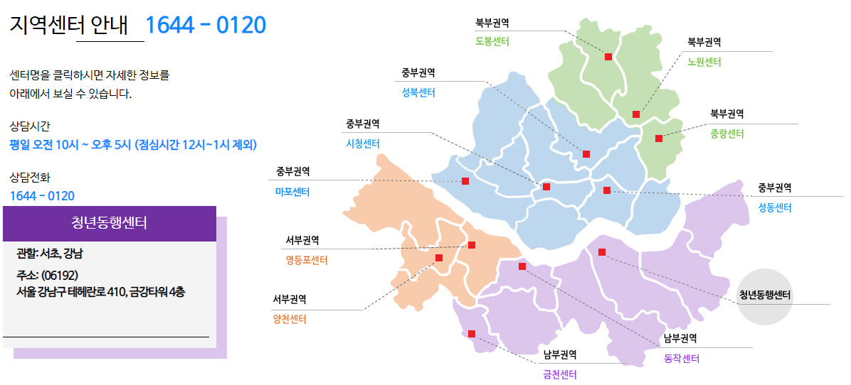청년동행센터 위치안내