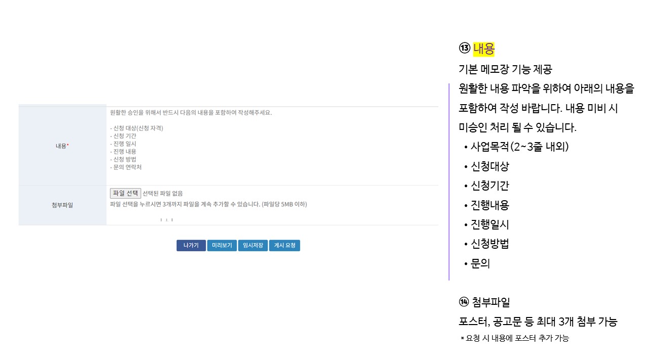 청년지원정보게시판 게시요청 가이드