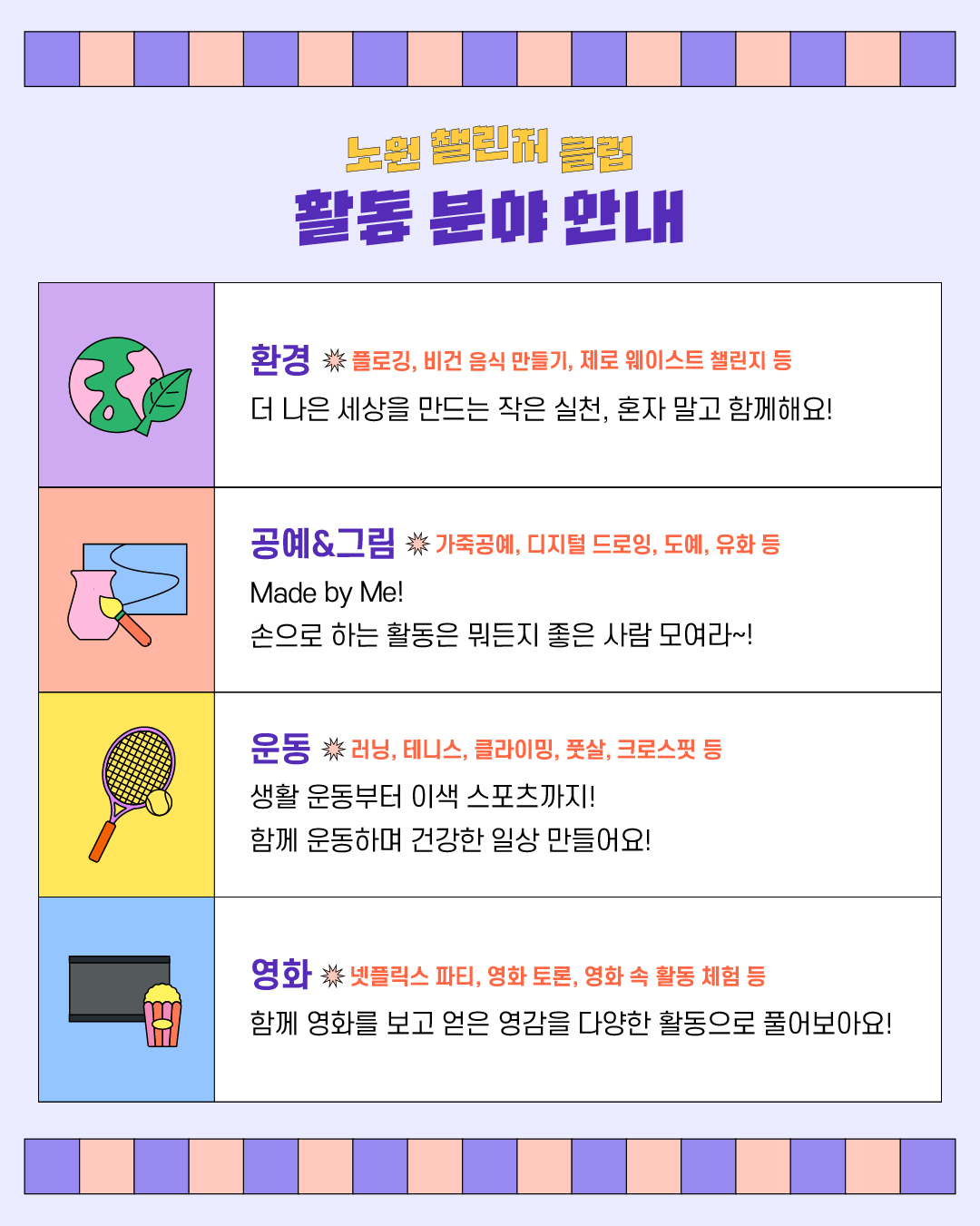 노원 챌린저 클럽 참여자 모집