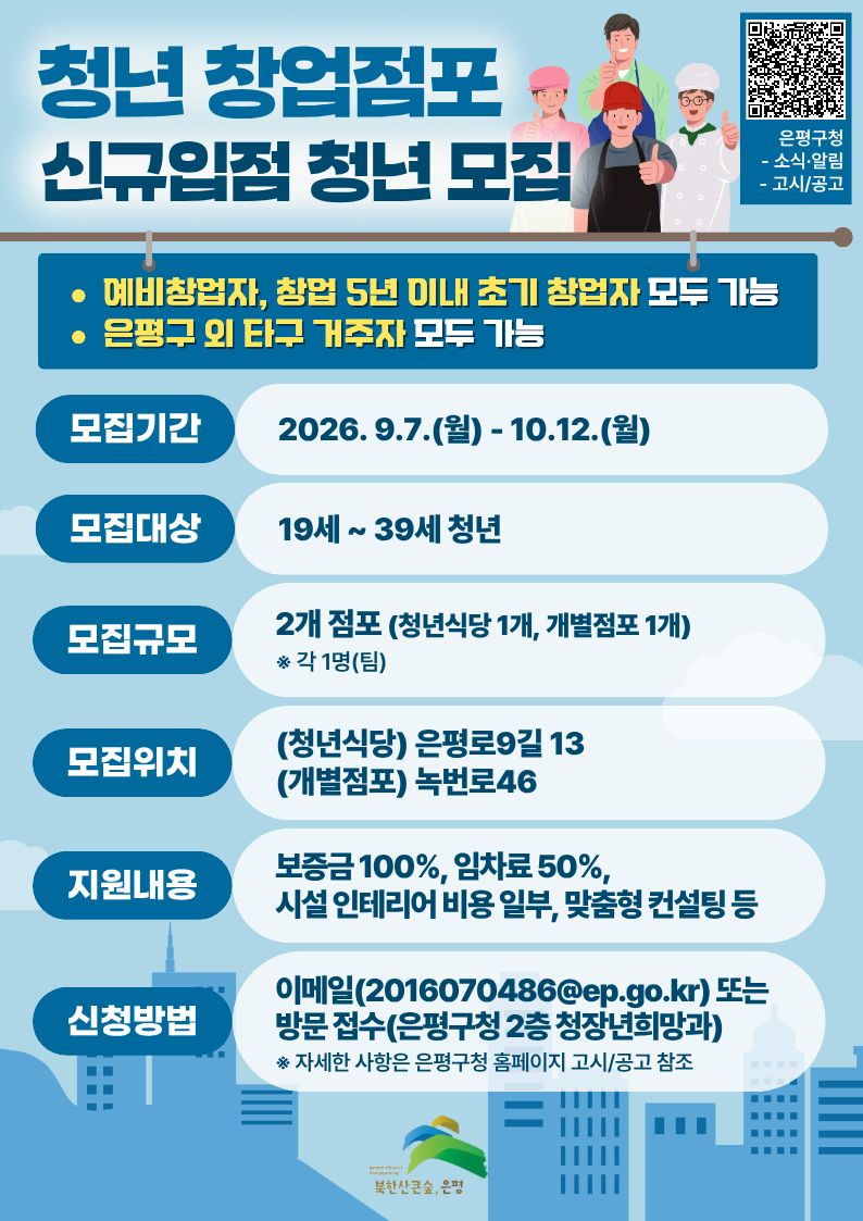 은평구 청년 창업점포